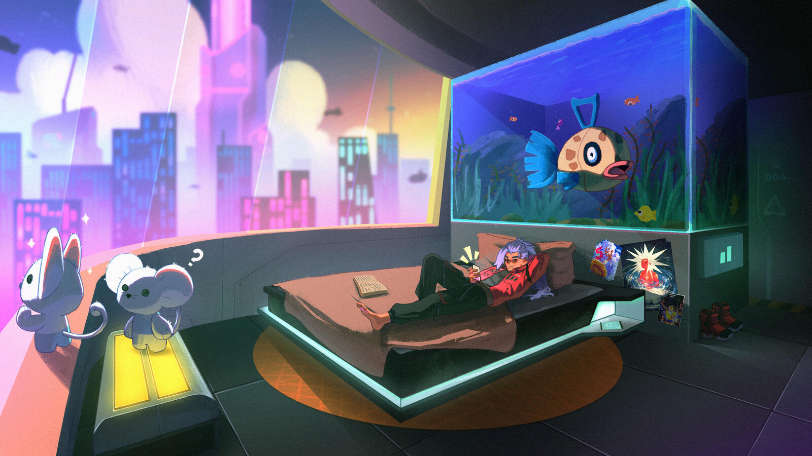 Cyberpunk Alexoup [commission]