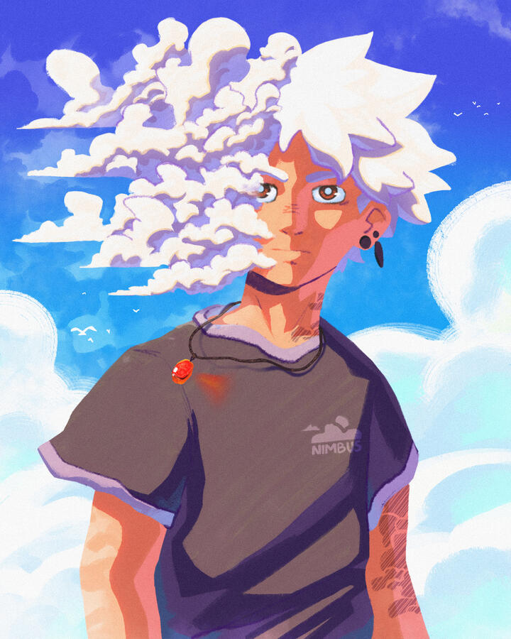 portrait nuageux