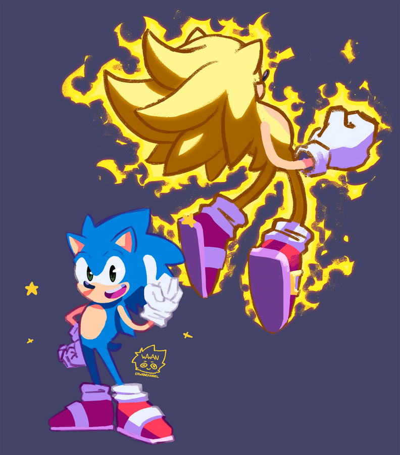 sonic x Super sonic